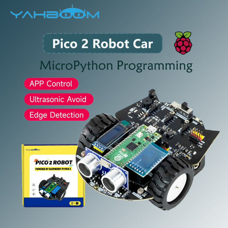Raspberry Pi Kit - Yahboom Raspberry Pi Pico 2 หุ่นยนต์รถชุด