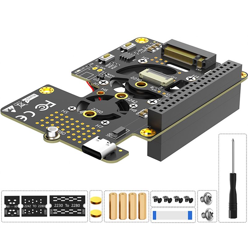 Pi 5 Case - สำหรับ Raspberry Pi 5 Pcie To