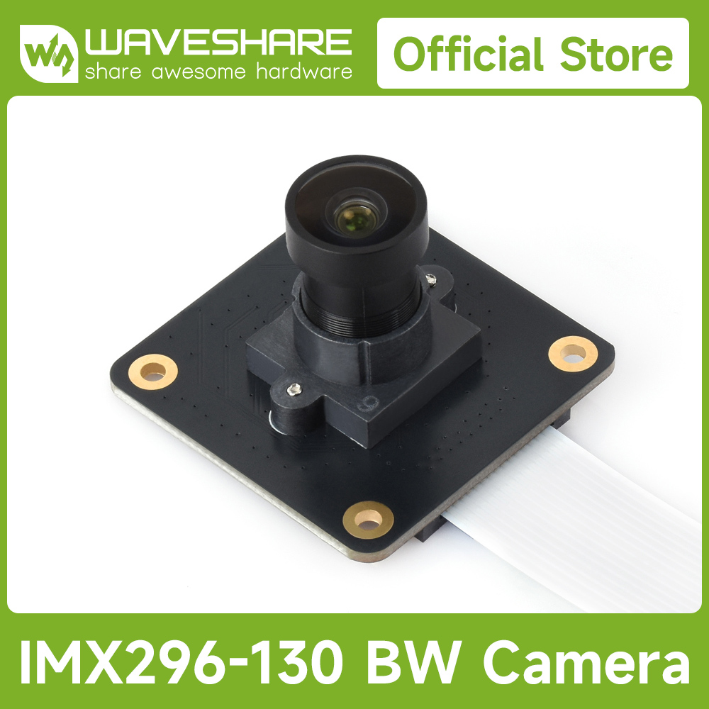 Raspberry Pi Global Shutter Camera Imx296 - กล้อง Waveshare IMX296 1.6MP M12 แบบโมโน,