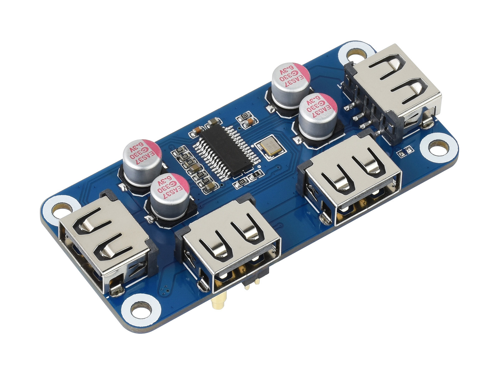 Pi Zero - Waveshare USB HUB HAT (B) ฮับ