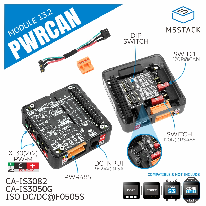 Pi Camera Module - M5Stack โมดูล PWRCAN 13.2 อย่างเป็นทางการพร้อม 2-Ch
