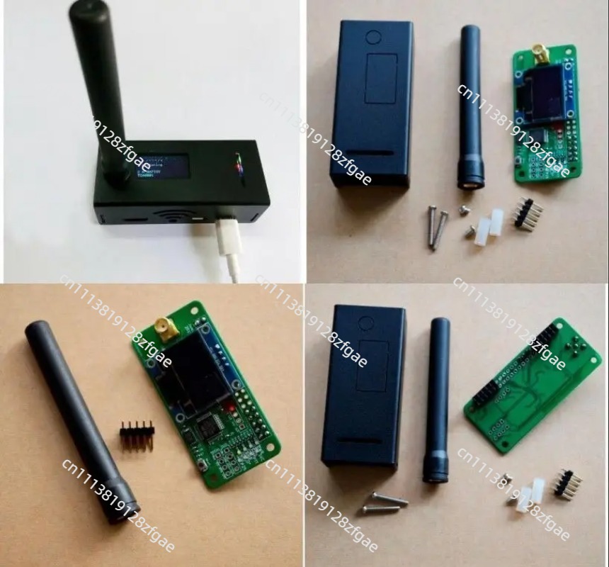 Pi Zero - VHF UHF หมวกถ่ายโอนข้อมูลดิจิตอลพร้อมเปลือกโลหะ OLED เหมาะสำหรับ Pi