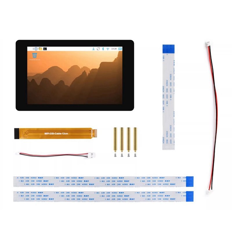 Raspberry Pi 4 - B03B-สำหรับบอร์ดราสเบอร์รี่พาย 5 ใช้งานร่วมกับจอแสดงผล DSI LCD ขนาด
