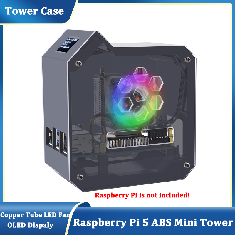 Pi Cooler - ชุดคอมพิวเตอร์ GeeekPi Raspberry Pi 5 ABS