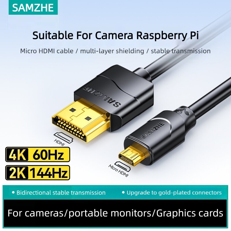 Pi Camera Cable - สายเคเบิล Micro HDMI ที่รองรับ 4K/60Hz และเอฟเฟกต์