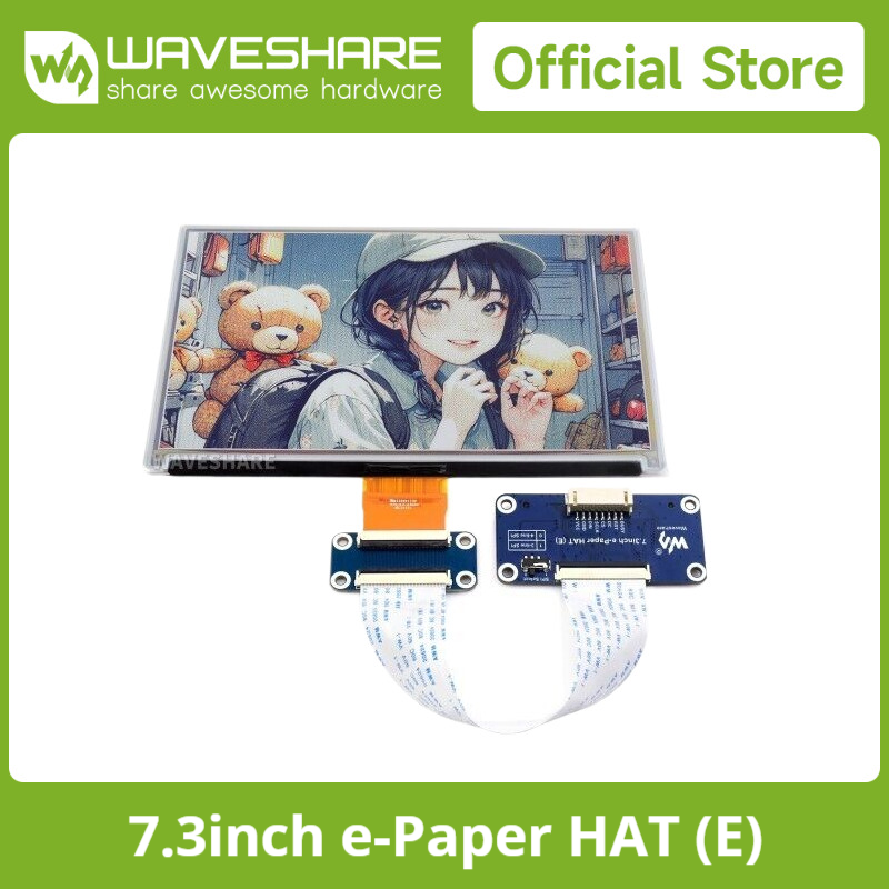 Pi Display - หน้าจอแสดงผลอิเล็กทรอนิกส์ Waveshare ขนาด 7.3 นิ้ว 6