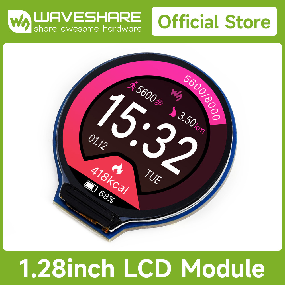 เวฟแชร์ 1.28 นิ้วโมดูลจอแสดงผล - Pi Display บทวิจารณ์และราคา