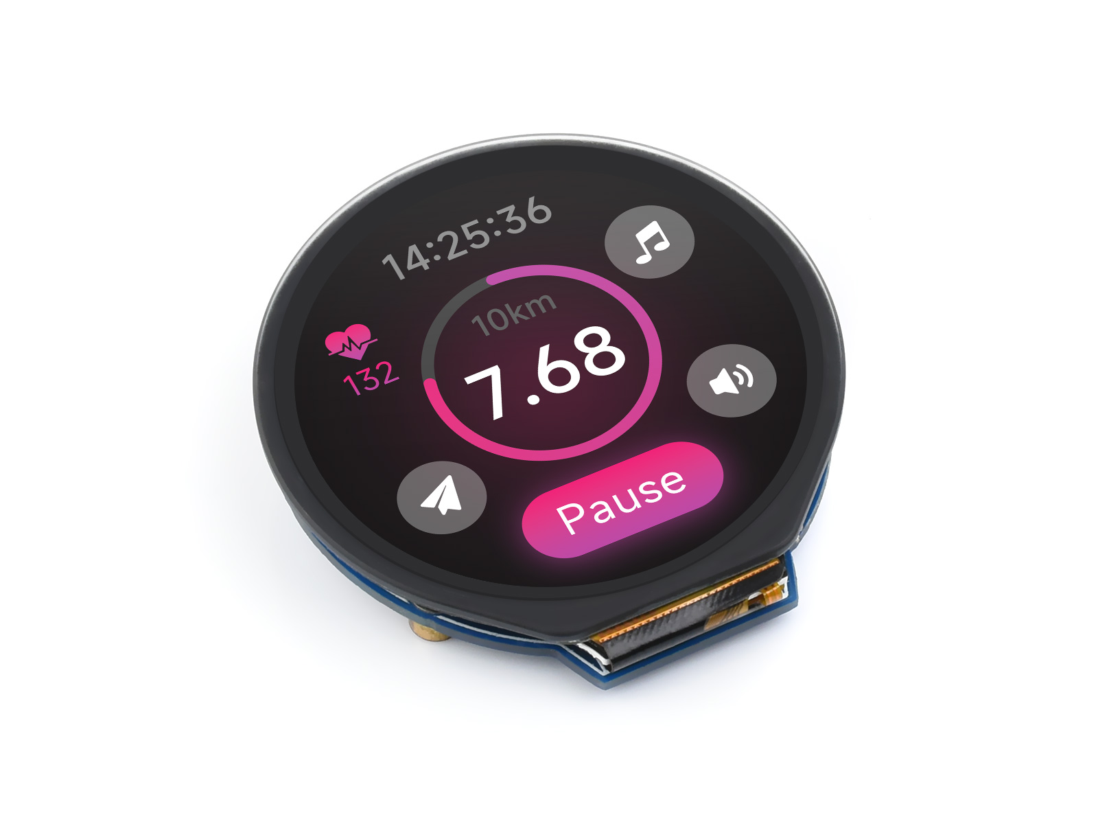 เวฟแชร์ 1.28 นิ้วโมดูลจอแสดงผล - Pi Display บทวิจารณ์และราคา