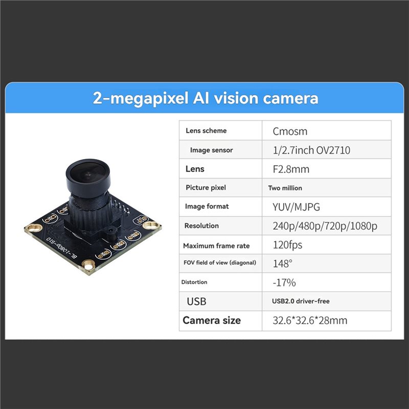 โมดูลกล้อง USB A98Z 2MP OV2710 - Pi Camera Module บทวิจารณ์และราคา