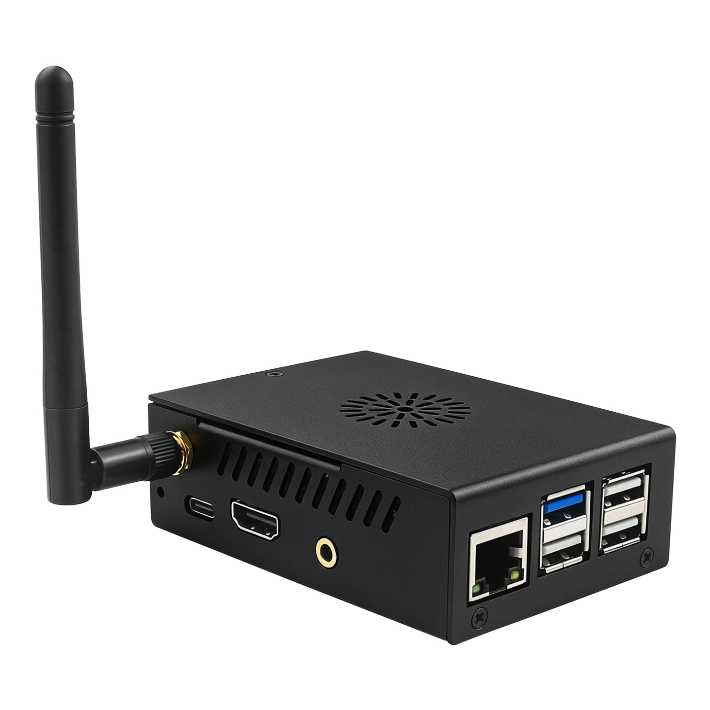 กล่องโลหะสีดำสำหรับ Orange Pi  - Pi 4 Case บทวิจารณ์และราคา