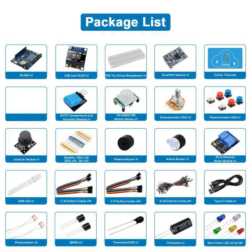 ชุดเริ่มต้นสำหรับการพัฒนา UNO  - Arduino Kit บทวิจารณ์และราคา