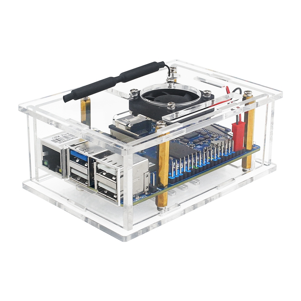 เคสอะคริลิก ABFN พร้อมพัดลมระบ - Pi 4 Case บทวิจารณ์และราคา