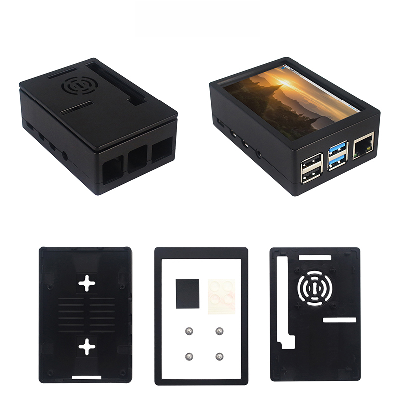 3.5นิ้ว Raspberry Pi 4หน้าจอสั - Pi 4 Case บทวิจารณ์และราคา