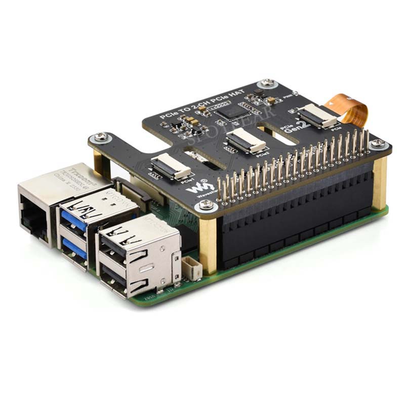 Raspberry Pi 5 PCIe ถึง 2-CH P - Pi Cooler บทวิจารณ์และราคา